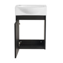 Modern Bathroom Vanity With Ceramic Basin, Wall Mounted Floating Sink Combo, Storage Cabinet by HouseOfZazla