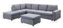 Marley - 7 Seat Reversible Modular Sectional Sofa With Ottoman by Unique Piece Furniture