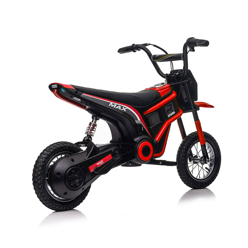 24V14ah Kids Ride On 24V Electric Toy Motocross Motorcycle Dirt Bike-XXL large,Speeds up to 14.29MPH,Dual Suspension, Hand-Operated Dual Brakes, Twist Grip Throttle, Authentic Motocross Bike Geometry
