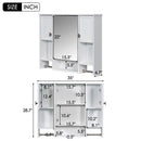 Wall Mounted Bathroom Storage Cabinet With Mirror, Medicine Cabinet With Towel Bar by HouseOfZazla