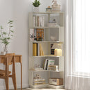 6-Tier L-Shaped Corner Bookshelf with Anti-Tip Safety Kit