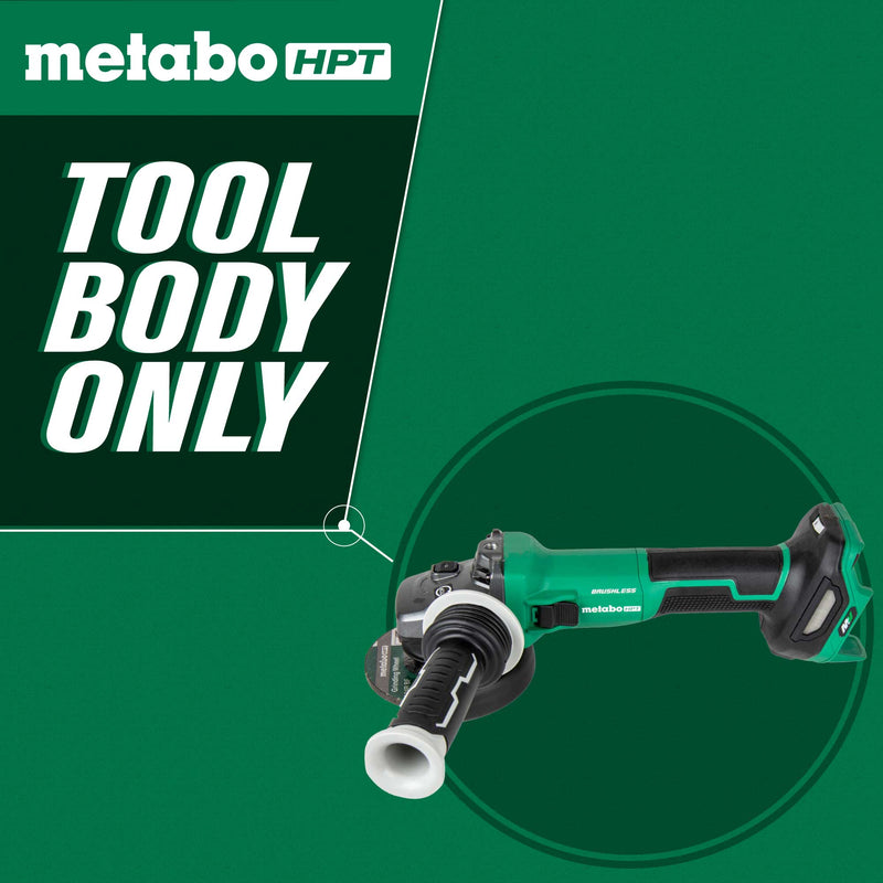 Metabo HPT G3612DVFQ6M 36V MultiVolt 4-1/2" Variable Speed Paddle Switch Angle Grinder