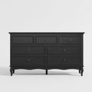 7 Drawer Dresser, Storage Chest - Black by HouseOfZazla