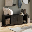 Systembuild Evolution Camberly - Shoe Storage Bench - Black Brown by HouseOfZazla