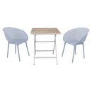 2 Pack Lounge Chair Set & Folding Square Table
