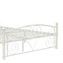 Unique Flower Sturdy System Metal Bed Frame With Headboard And Footboard
