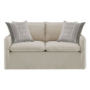 Upendo - Loveseat With 2 Pillows - Beige Linen