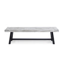Tranquilizer - Outdoor Acacia Wood Bench With Slat Panel Design