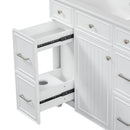 Bathroom Vanity With Ceramic Sink, Soft Close Doors, Adjustable Shelves by HouseOfZazla