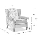 Anya - Boho Chic Wingback Accent Arm Chair by HouseOfZazla