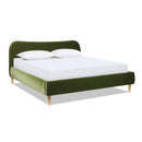 Roman - Curved Headboard Upholstered Platform Bed by Unique Piece Furniture