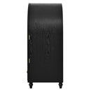 Arched Display Cabinet with Tempered Glass Doors