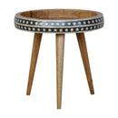 Small Patterned Nordic Style End Table by Unique Piece Furniture