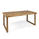 3 Pcs Outdoor Acacia Wood Dining Set - Sandblast