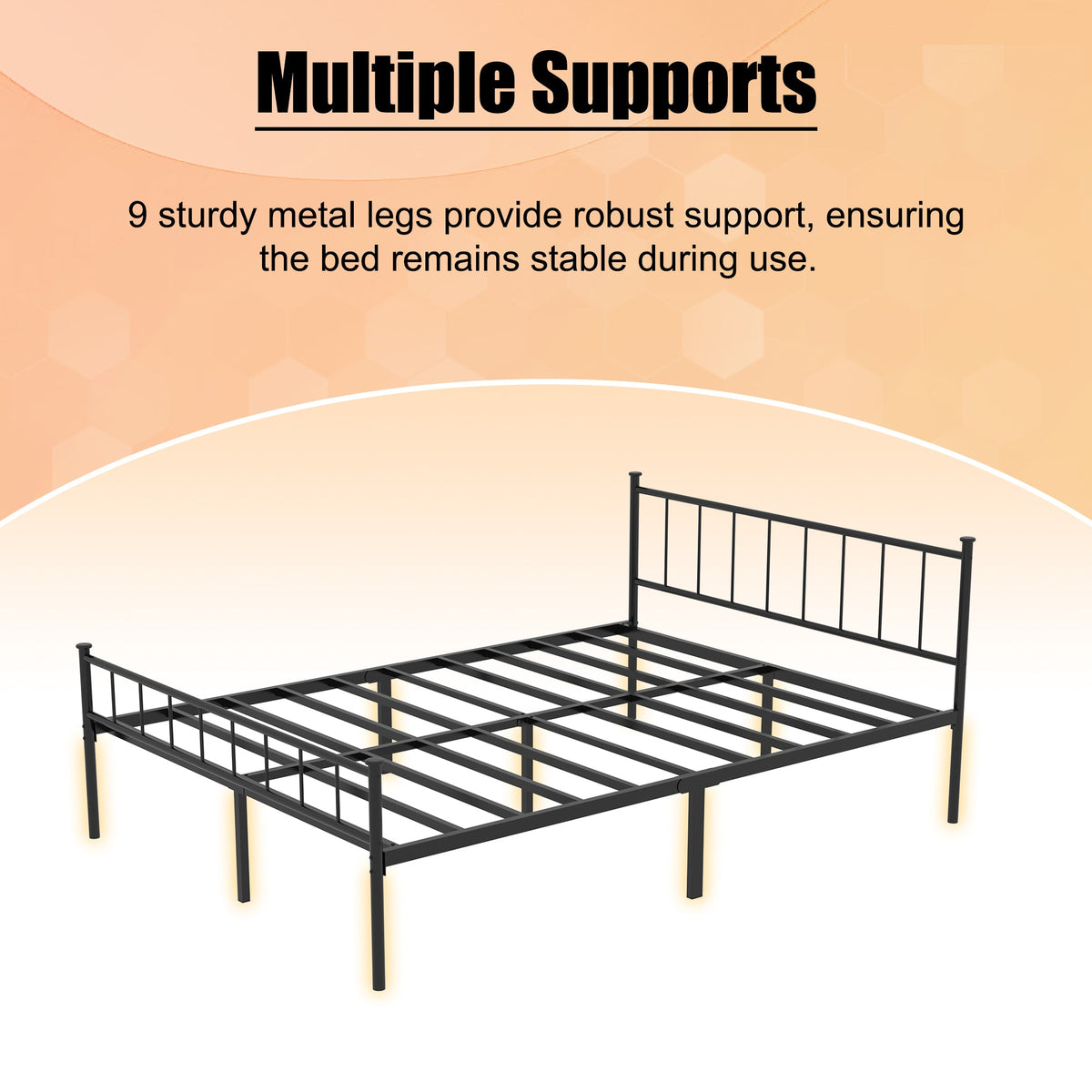 Queen Size Bed Frame, Headboard and Footboard, photo 6 of 9