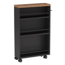 4 Tier Narrow Rolling Kitchen Slim Storage Cart by HouseOfZazla