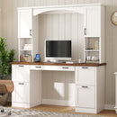 ON-Trend Farmhouse Arched Computer Desk with Hutch