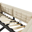 Upholstered Hydraulic Storage Daybed With USB & Type C Charging by HouseOfZazla