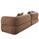 Sectional Sofa With Durable Fabric, Solid Wood Frame, And High Density Sponge Fill by HouseOfZazla
