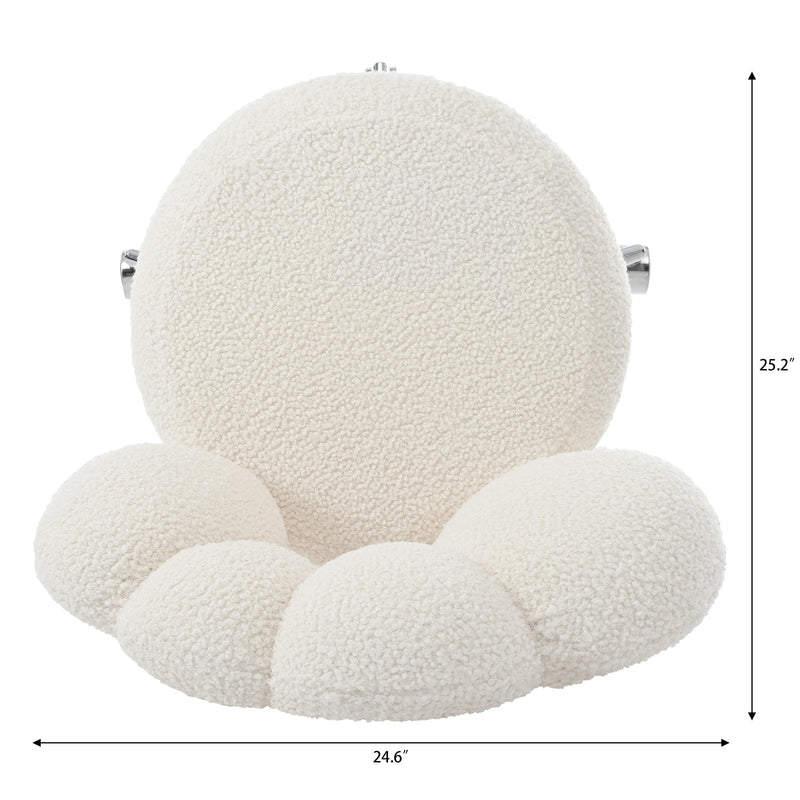 360Swivel Height Adjustable,Swivel Chair,Teddy fabric,home office chair