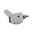 360 Degree Swivel Recliner Manual Recliner Chair Theater Recliner Sofa for Living Room, Grey