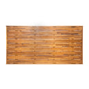 7 Pieces Acacia Wood Outdoor Dining Set with Blue Cushions