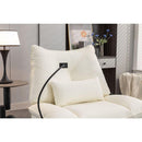 270 Swivel Glider Recliner Chair, Power Recliner Rocking Chair, USB Port Charge for Nursery Chair with Atmosphere Lamp for Living Room Bedroom Apartment