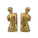 Set of 2 Venus de Milo Bust Bookends with Gold Finish by HouseOfZazla