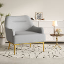 Modern Elegance Accent Chair With Curved Backrest