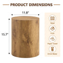 Cylindrical End Coffee Table, Living Room Furniture - Wood by HouseOfZazla