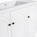 Contemporary Freestanding Bathroom Vanity With Resin Sink & Soft-Close Cabinet Doors by Unique Piece Furniture