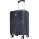 2Piece Luggage Sets ABS Lightweight Suitcase, Spinner Wheels, (20/14) BLACK