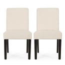 Contemporary Dining Chair With Upholstered Seating and Tapered Legs