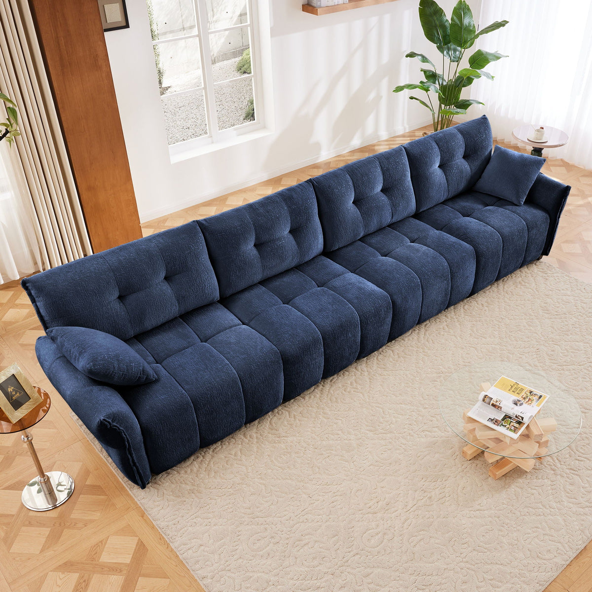 Modern Sofa & Pillows, Textured Cover, High Rebound Cushions, photo 13 of 34
