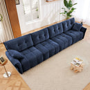 Modern Sofa & Pillows, Textured Cover, High Rebound Cushions by HouseOfZazla