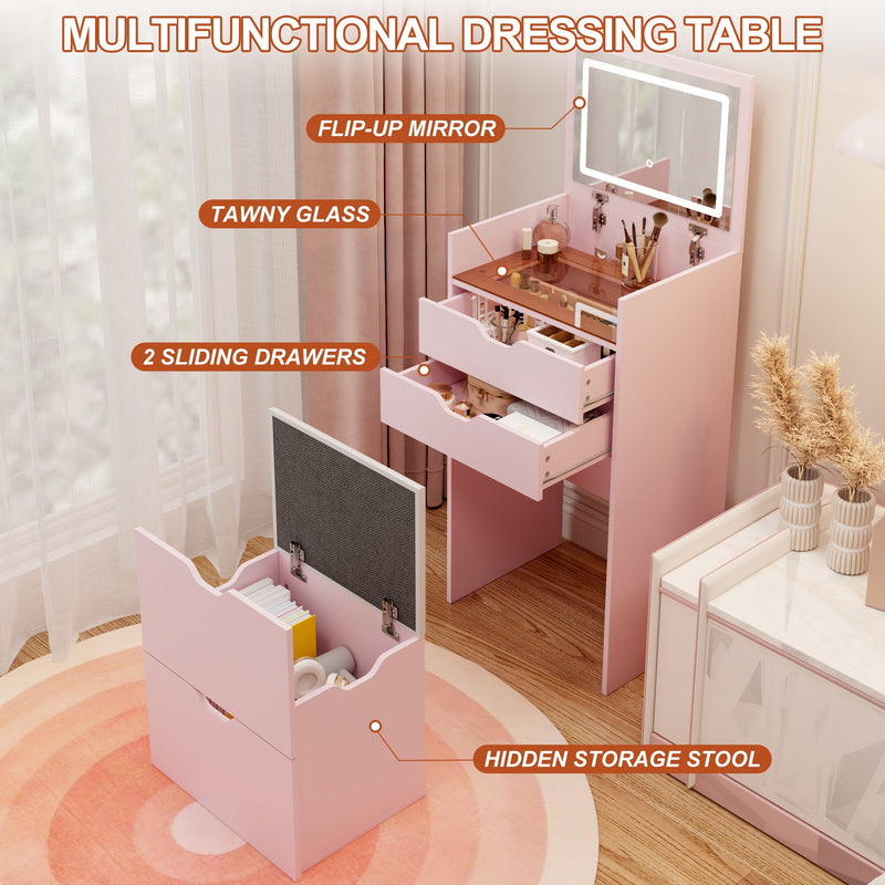 3-in-1 Multifunctional Dressing Table and Stool Set, photo 5 of 10
