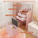 3-in-1 Multifunctional Dressing Table and Stool Set