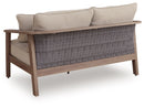 Harmony Headlands - Loveseat With Cushion - Natural / Gray by Unique Piece Furniture