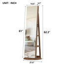 Swivel Jewelry Cabinet With Full Length Mirror by Unique Piece Furniture