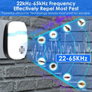 6 Packs Ultrasonic Pest Repellers Electric Plug-In Indoor Pest Control Mouse Repellent Chaser Deterrent Rodent Chaser for Home Kitchen Office Warehous