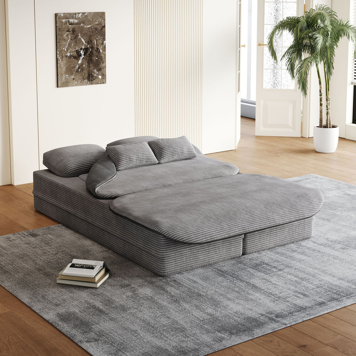 2 In 1 Foldable Sofa Bed With Multi Functional Blanket, photo 29 of 40
