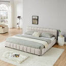 Modern Platform Bed Frame With Thick Fabric by Unique Piece Furniture