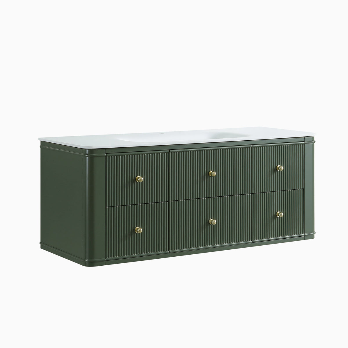 48" Wall Mounted & Floating Single Bathroom Vanity, photo 10 of 10