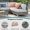 K&K 7-Piece Wicker Patio Furniture Set