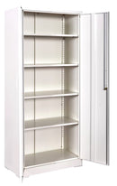 Container Furniture Direct Ironclad 71" Metal Storage Cabinet with Locking Doors and 4 Adjustable Shelves by HouseOfZazla