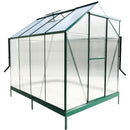 Polycarbonate house, Heavy Duty Outdoor Aluminum Walk-In House Kit With Rain Gutter, Vent And Door For Backyard Garden by HouseOfZazla