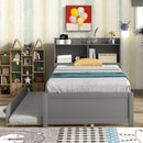 Twin Bed With Trundle, Bookcase by Unique Piece Furniture