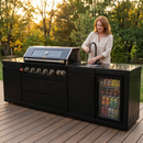 6-Burner 85000 BTU Deluxe Stainless Steel Propane Gas Outdoor Kitchen Grill by HouseOfZazla