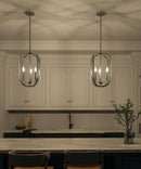 Ettore 14"W 3-Light Pendant Light Fixture by Kichler Brushed Nickel Finish by LampsUSA