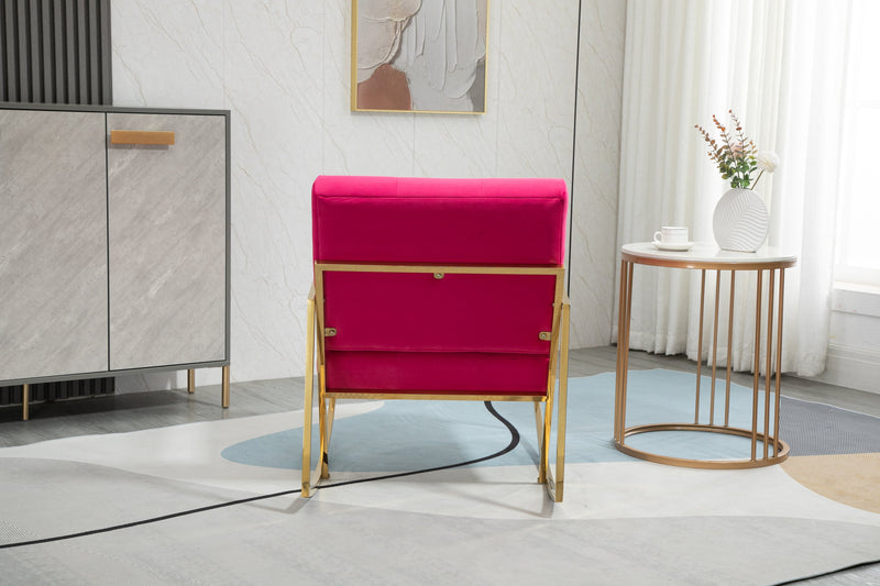 Accent Chair, leisure rocking chair with Stainless steel feet